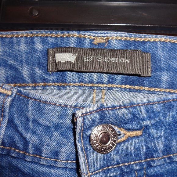 LEVI'S 518 Jeans Size 9 Superlow - Picture 10 of 13